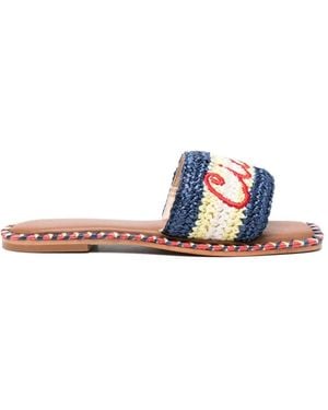 De Siena Shoes X Giada Benincasa Sandales À Broderies - White