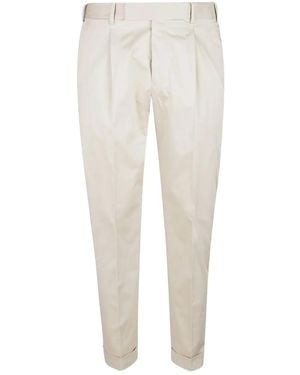 PT Torino Pleated Pants - White