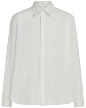 Ferragamo Stretch Poplin Shirt - White