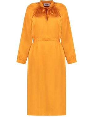 Yves Salomon Midi Dresses - Orange