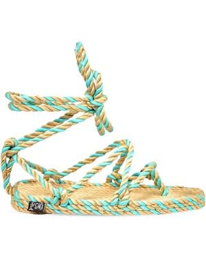 Nomadic State Of Mind Rope-Tie Sandals - Green