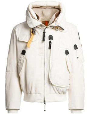 Parajumpers Chaqueta Bómber Gobi Con Capucha - Blanco