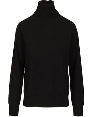 Emporio Armani Embroidered Cashmere Jumper - Black