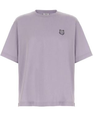 Maison Kitsuné Bold Fox Head Tシャツ - パープル