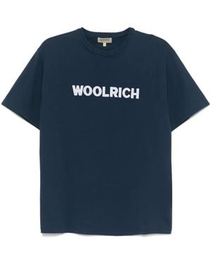 Woolrich ロゴ Tシャツ - ブルー