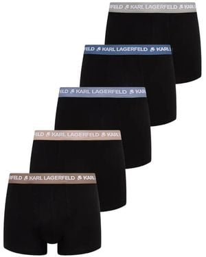 KARL LAGERFELD Logo-Waistband Boxers - Black