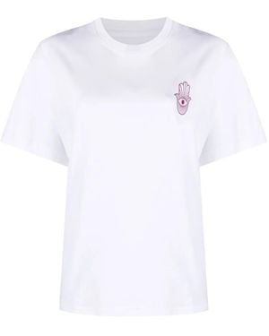 Stand Studio Motif-Print Short-Sleeve T-Shirt - White
