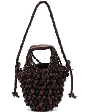 Alysi Bolso bombonera con detalle de nudo - Negro