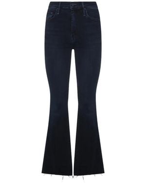 Mother Ausgefranste Jeans - Blau