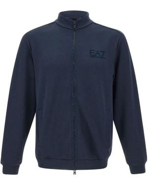 EA7 Zip-Front Sweatshirt - Blue