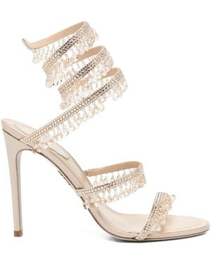 Rene Caovilla Chandelier Sandalen 105mm - Weiß