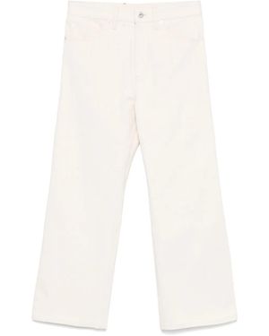 Jil Sander Logo-Patch Jeans - White