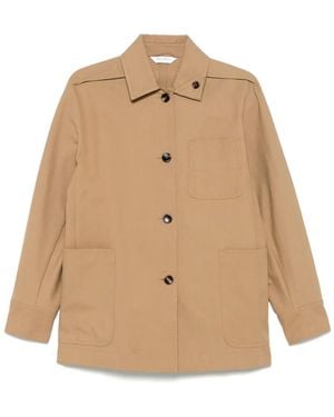 Max Mara 'moneta' Cotton Jacket in Natural | Lyst