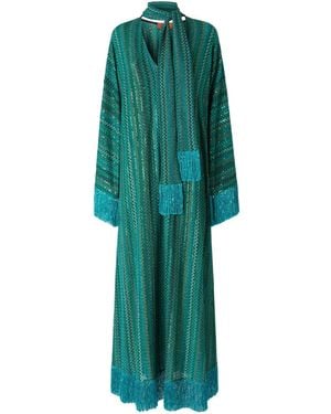 Missoni ジグザグ カフタン ドレス - グリーン