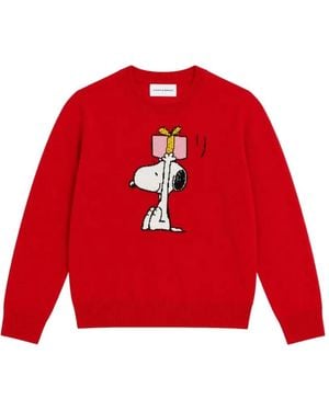Chinti & Parker Snoopy's Gift Trui - Rood