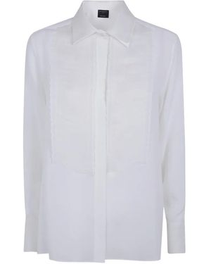 Antonelli Pleated-Panel Buttoned Shirt - White