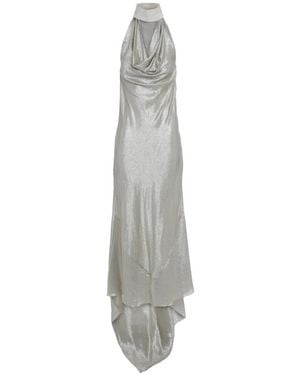 FROLOV Silk Maxi Dress - White