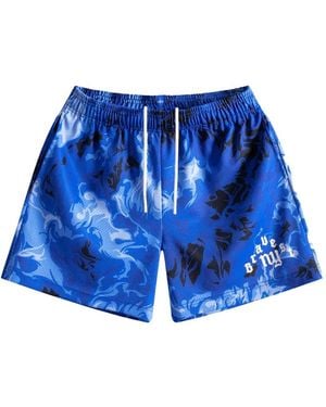 Bravest Studios Inferno Graphic-Print Track Shorts - Blue