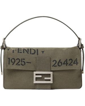 Fendi Baguette 26424 Shoulder Bag - Gray