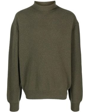 Lemaire Pull Nervuré À Col Roulé - Vert