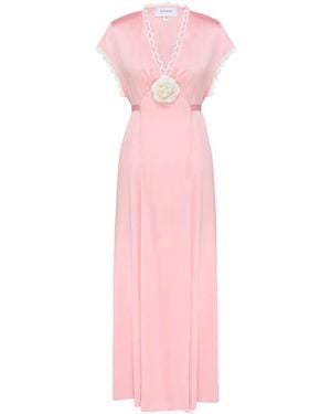 Sleeper The Genus Satin Dress - Pink