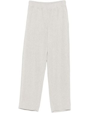 Brunello Cucinelli Ribbed Trousers - White