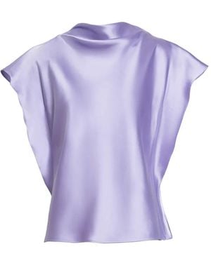 Tanya Taylor Haut À Col Bénitier - Purple