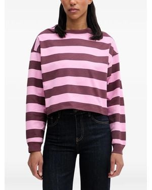 Marc O' Polo Striped Long-Sleeve T-Shirt - Red