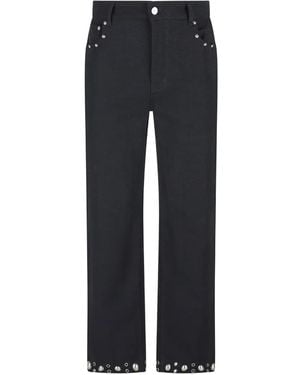 Valentino Garavani Pocket-Detail Studded Pants - Blue