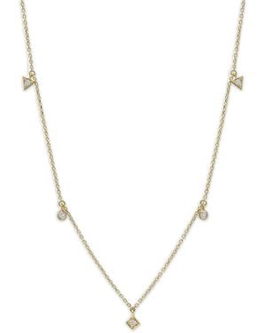 Anzie Collana Con Diamanti Cléo Erika - Metallizzato