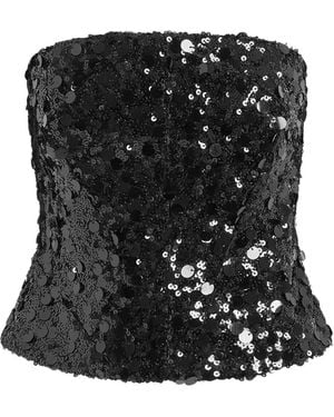 16Arlington Sequin Anieri Top - Black