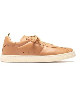 Officine Creative Leather Lace-Up Trainers - Pink