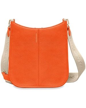 Maison De Sabre Leather Saddle Bag - Orange