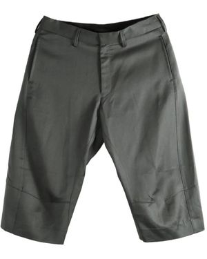 Omar Afridi Panelled Wool Shorts - Grey