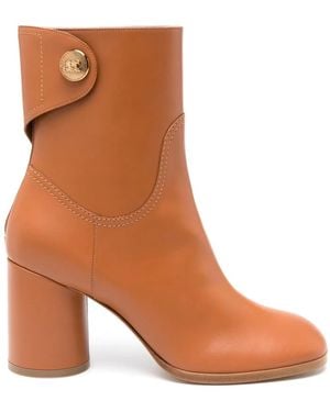 Casadei Cleo 80Mm Leather Boots - Brown