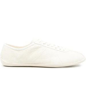 The Row Clement Leather Sneakers - White