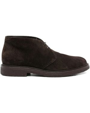 Henderson Suede Lace-Up Boots - Black