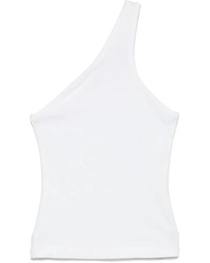 Agolde One-Shoulder Top - White
