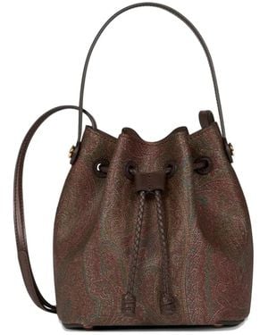 Etro Bolso Bombonera Arnica Mini - Marrón