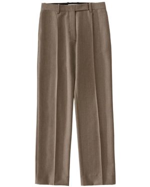 Studio Nicholson Quarte Pin-Tucked Tailored Pants - Natural