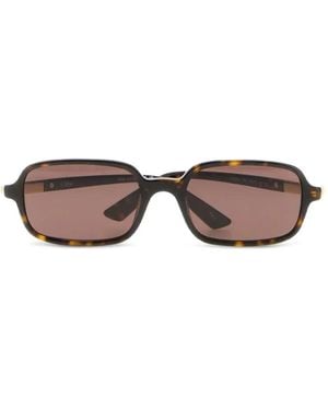 Chloé Tortoiseshell-Effect Rectangle-Frame Sunglasses - Brown