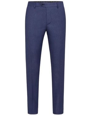 Billionaire Pantalon De Costume En Laine - Blue