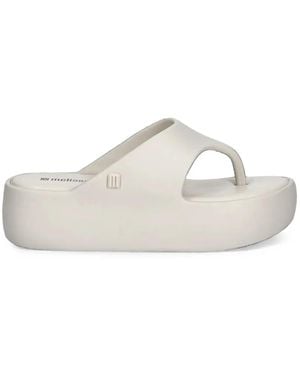 Melissa Free Platform Thong Sandals - White