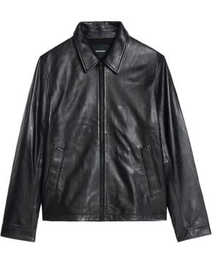 Zadig & Voltaire Loumy Leather Jacket - Black