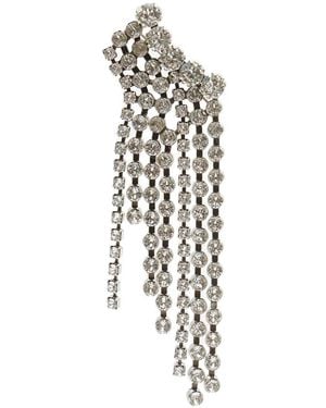 Isabel Marant Asymmetrical Brooch - White