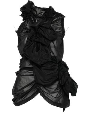 Comme des Garçons Ruffled T-shirt - ブラック