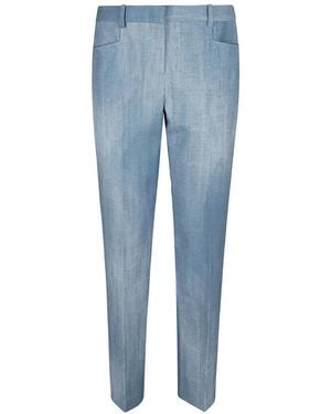 Ermanno Scervino Printed Pants - Blue