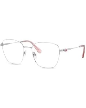 Swarovski Geometrische Brille Mit Kristallen - Weiß