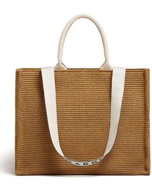Marni Shopper Mit Logo - Braun