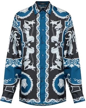 Versace Silk Shirt - Blue